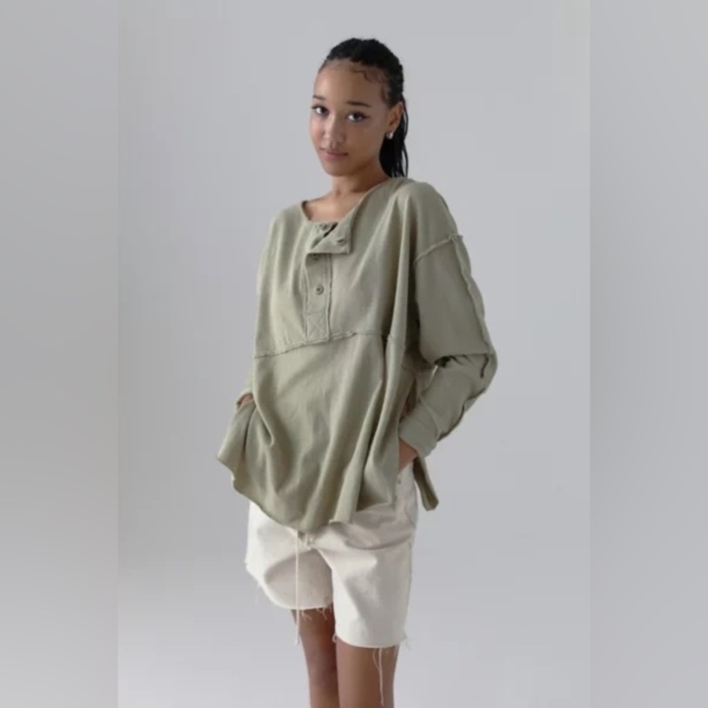 Urban Outfitters Freddie Henley Tunic Top